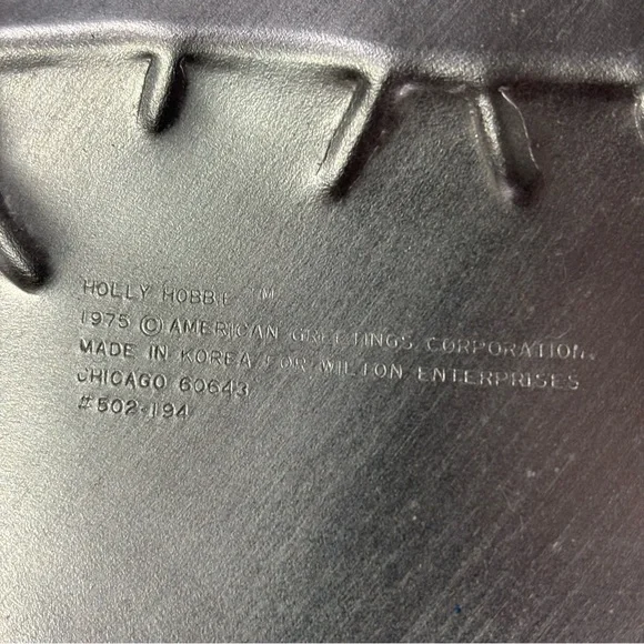 70s Vintage Cake Pan Mold Holly Hobbie Cottage Prairie 502-194 Wilton Aluminum - Picture 4 of 8